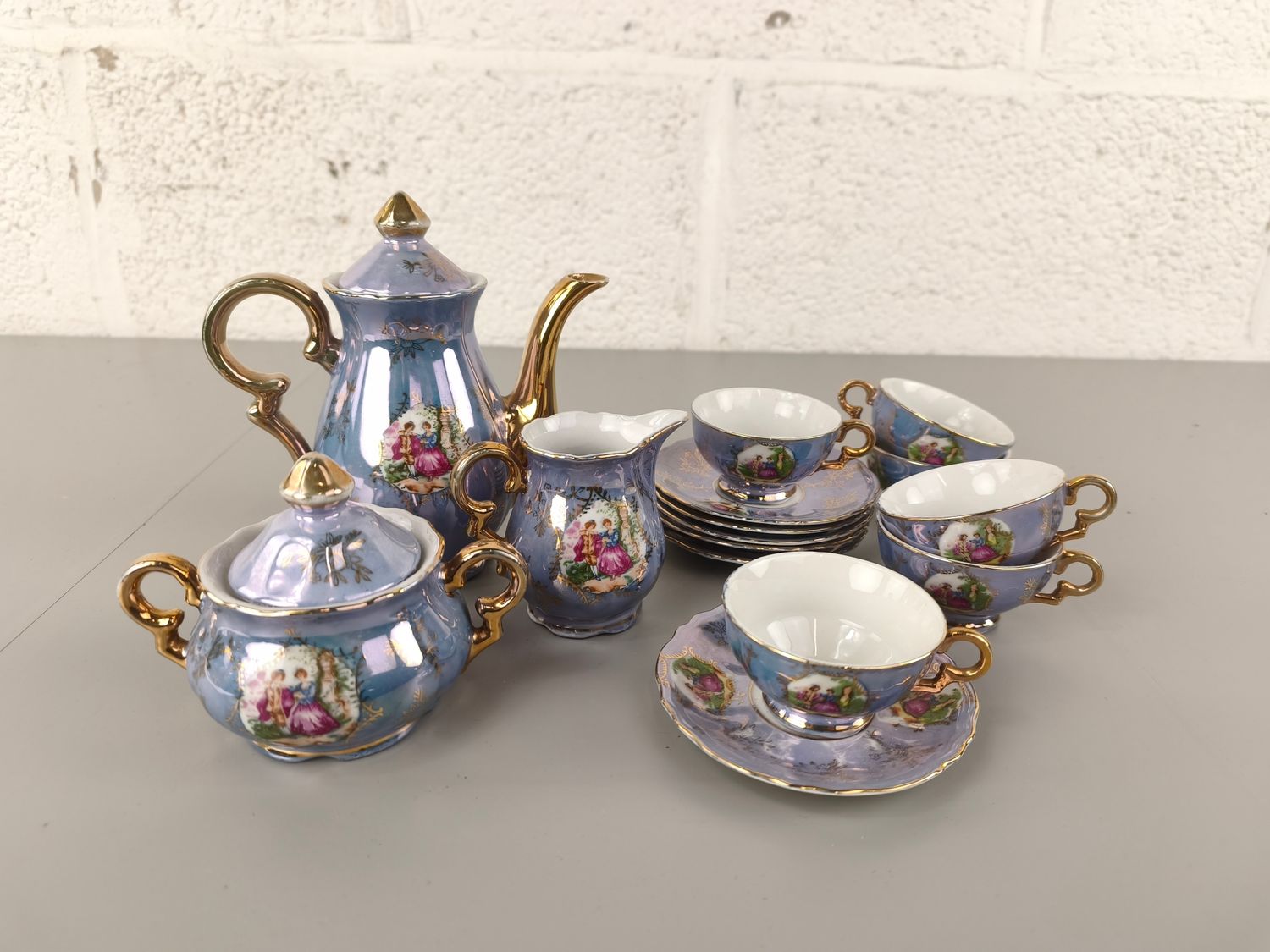 Small porcelain tea set