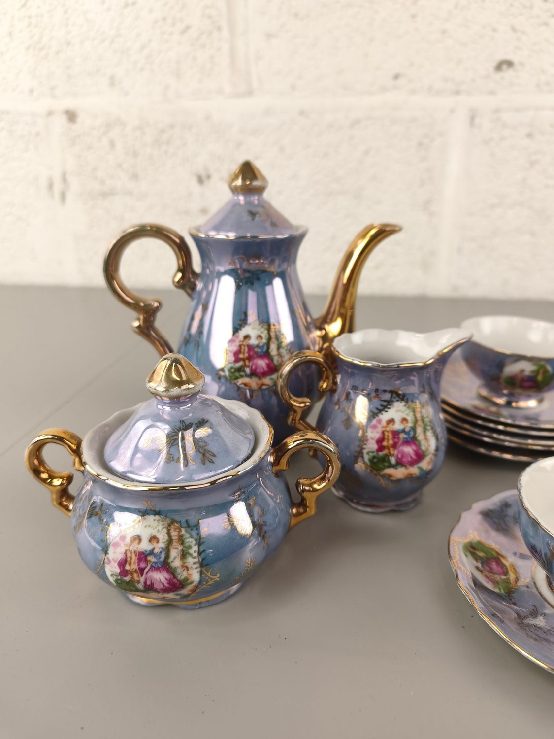 Small porcelain tea set