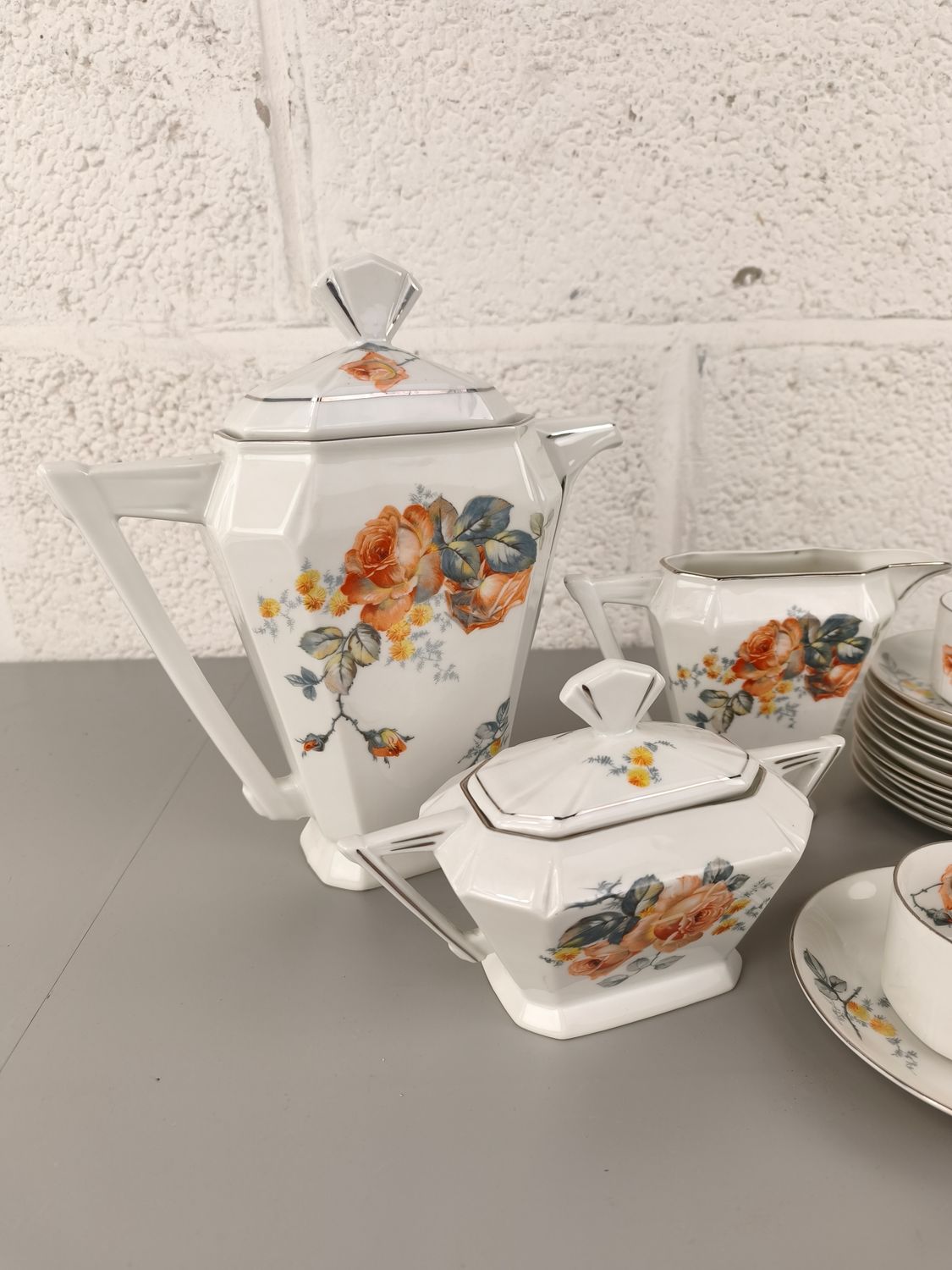 Art deco te set, 12pers. Bloch &amp; Co
