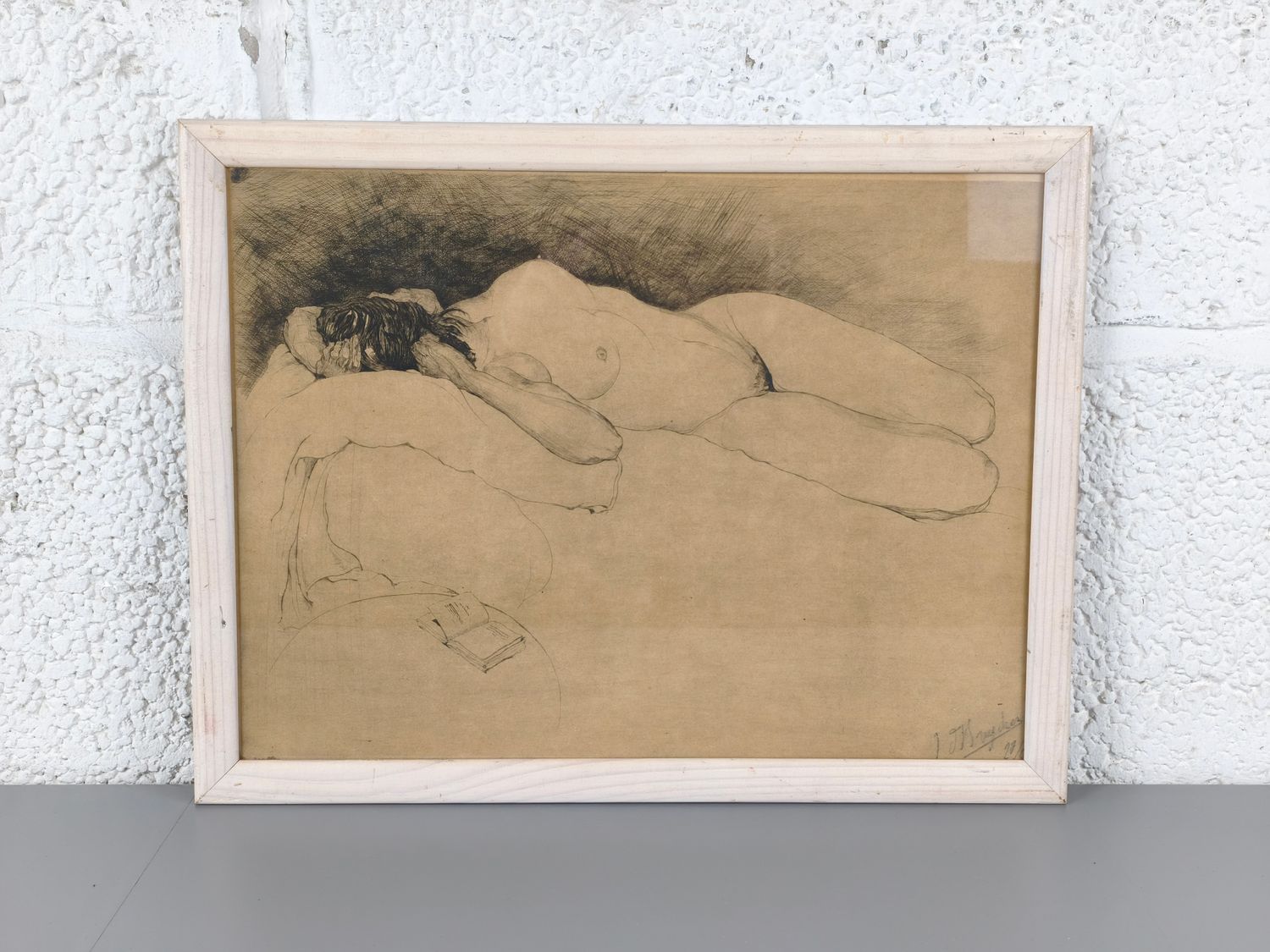 Jules De Bruycker - etching - nude