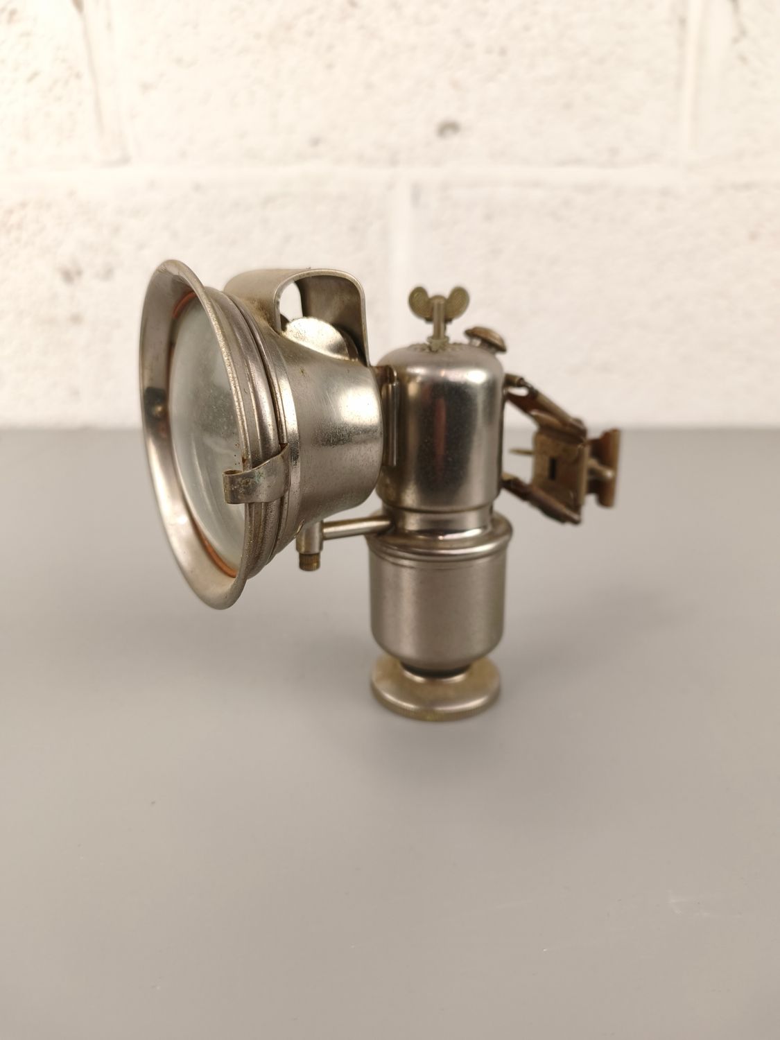 Antique carbid bicycle light Scharlach