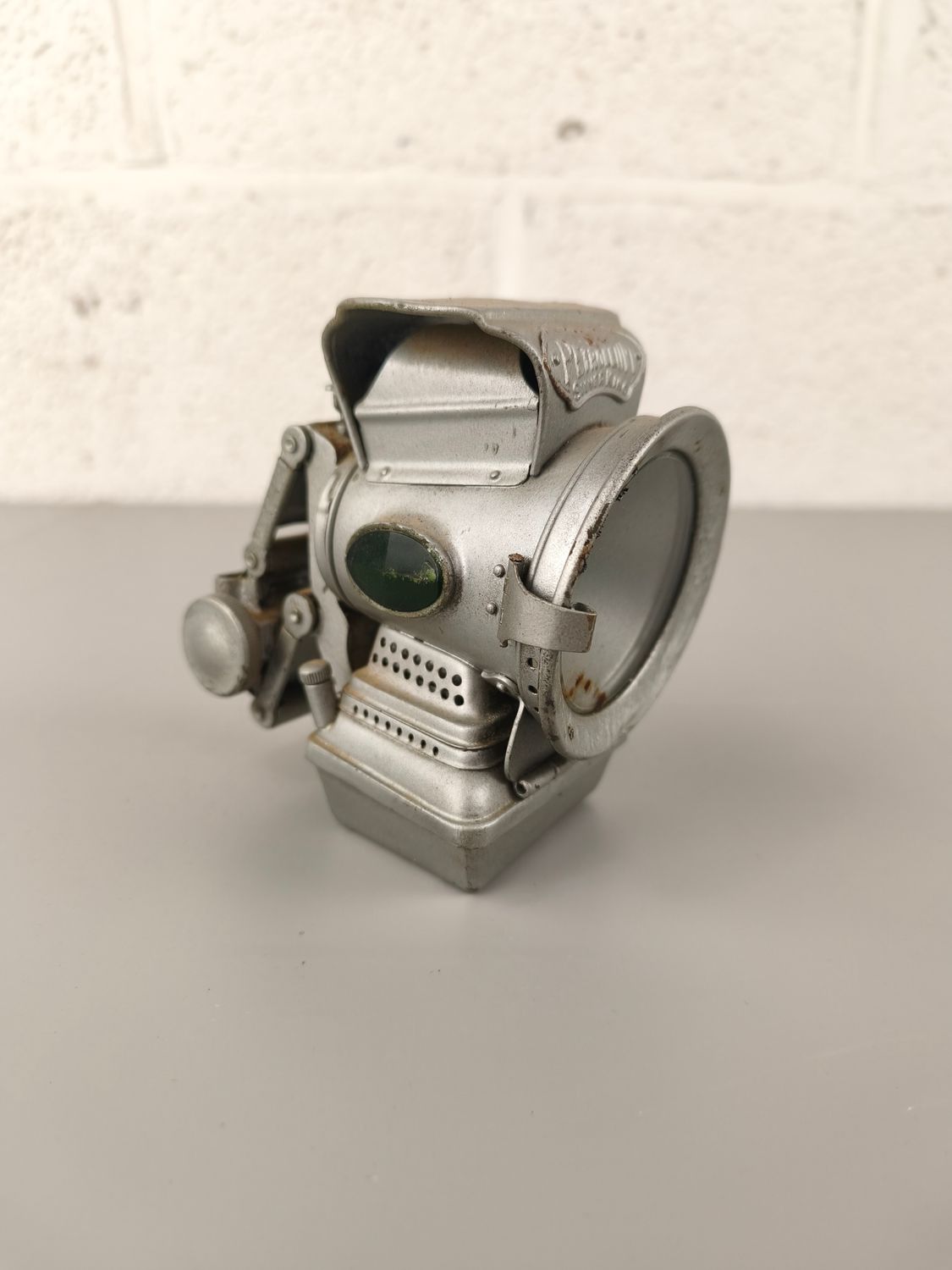 Antique Lucas Silver King bicycle light