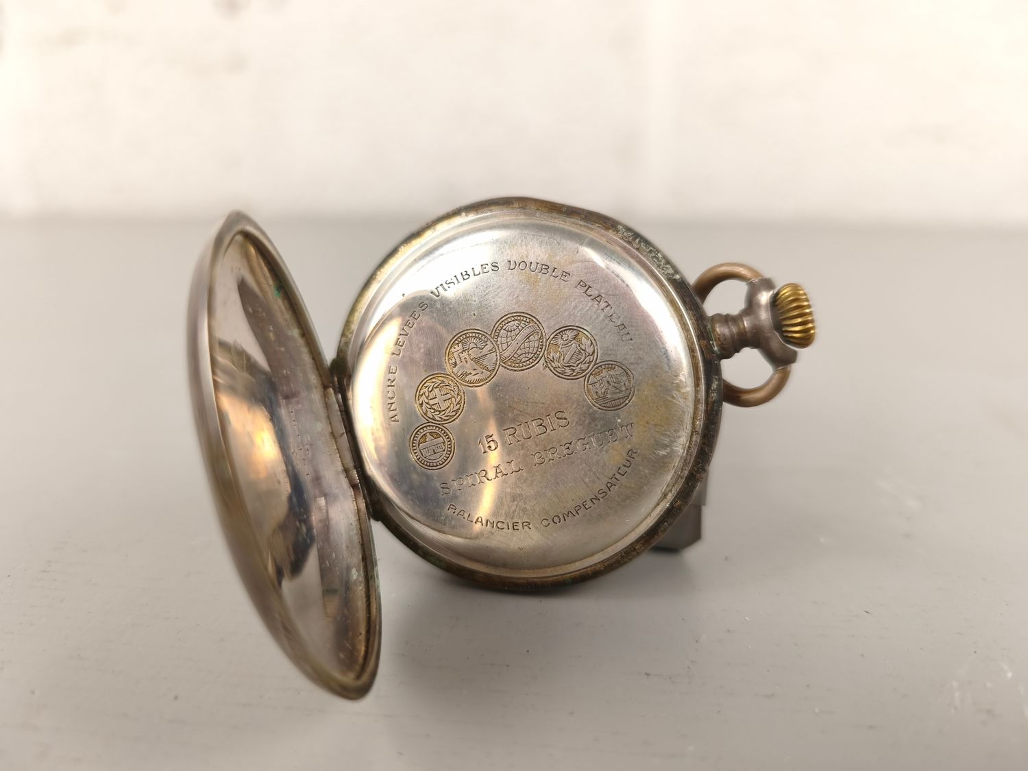 Antique silver pocket watch