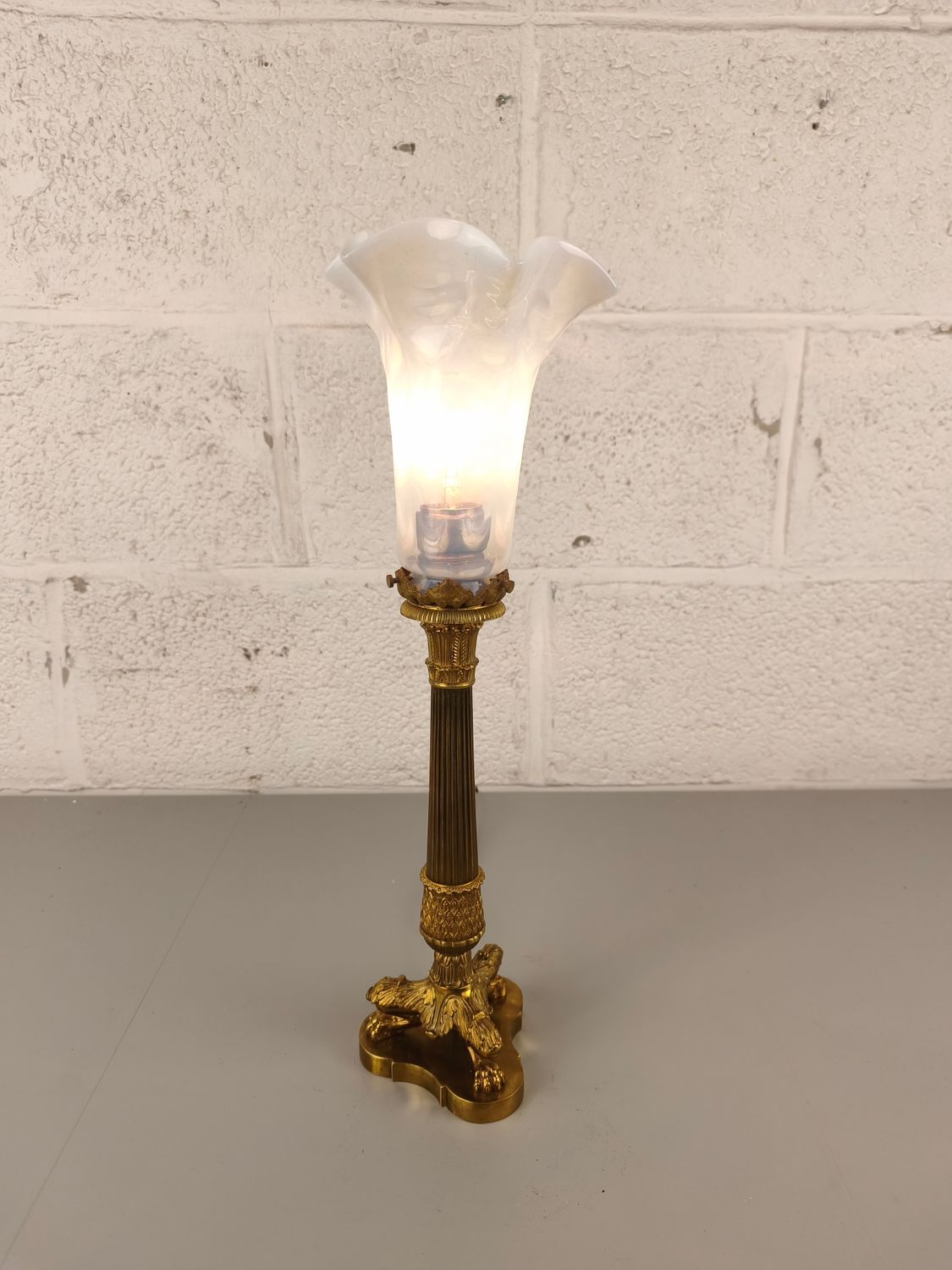 Bronze empire table lamp
