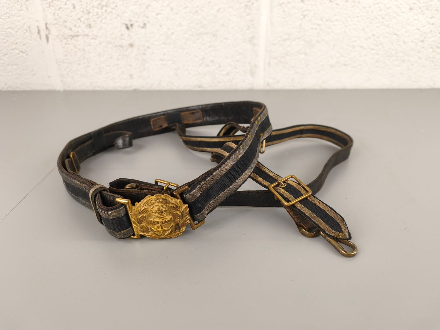 British royal navy sabre belt