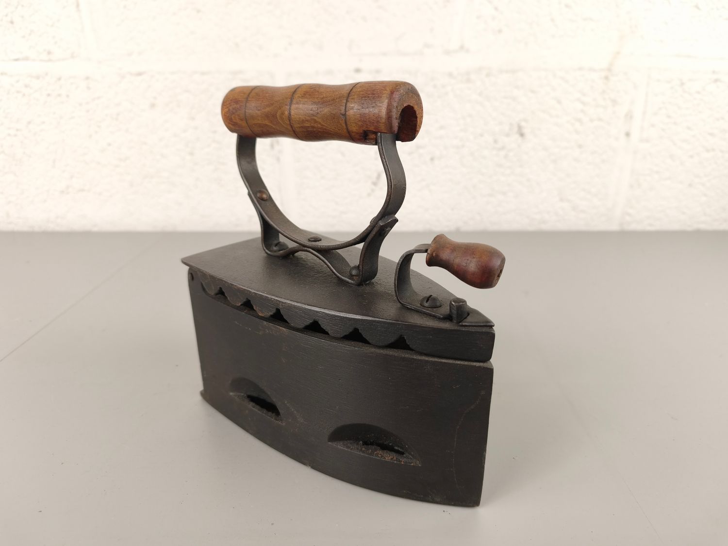 Antique coal iron