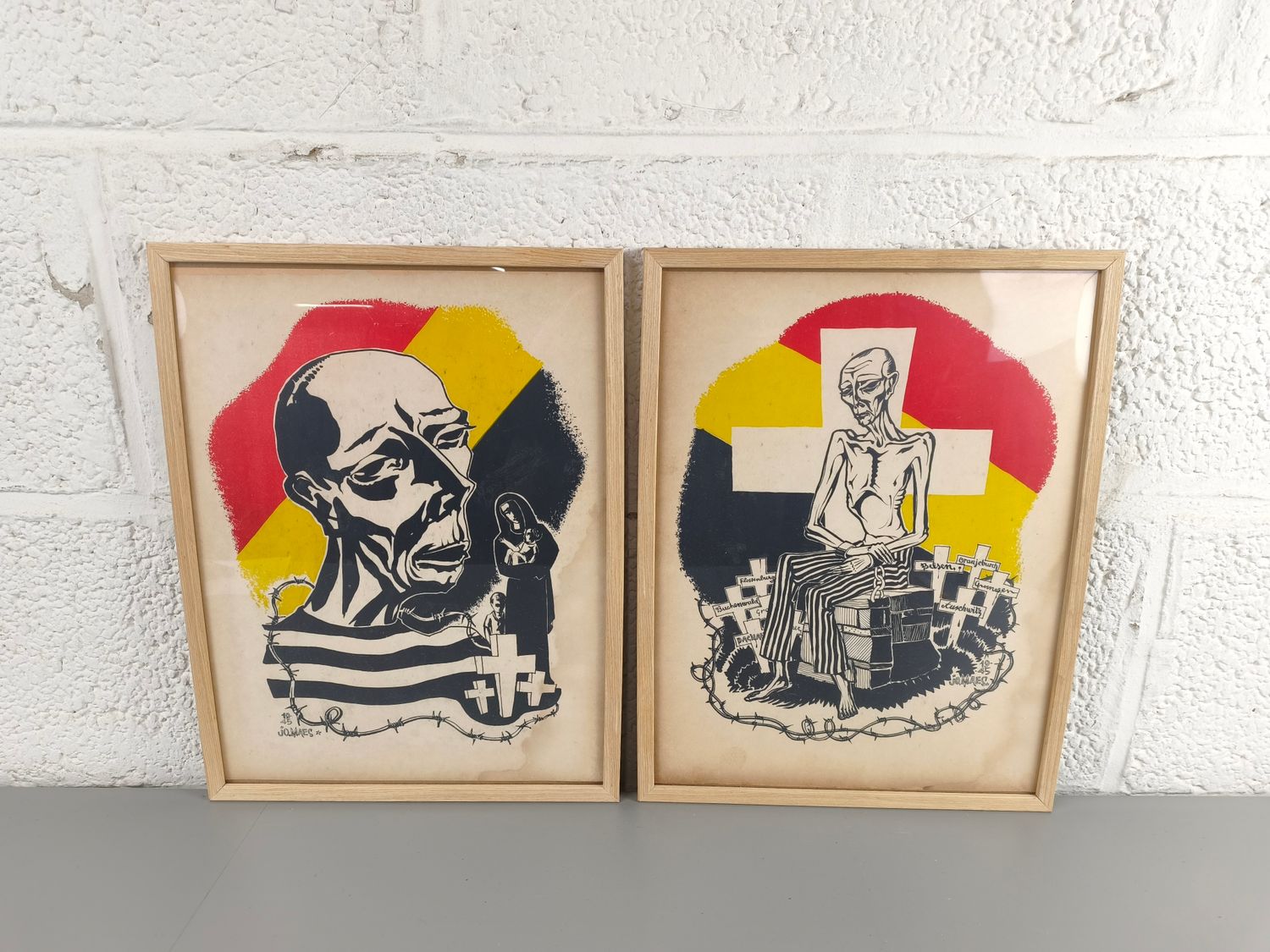 Jo Maes - 2 litho's - WW2