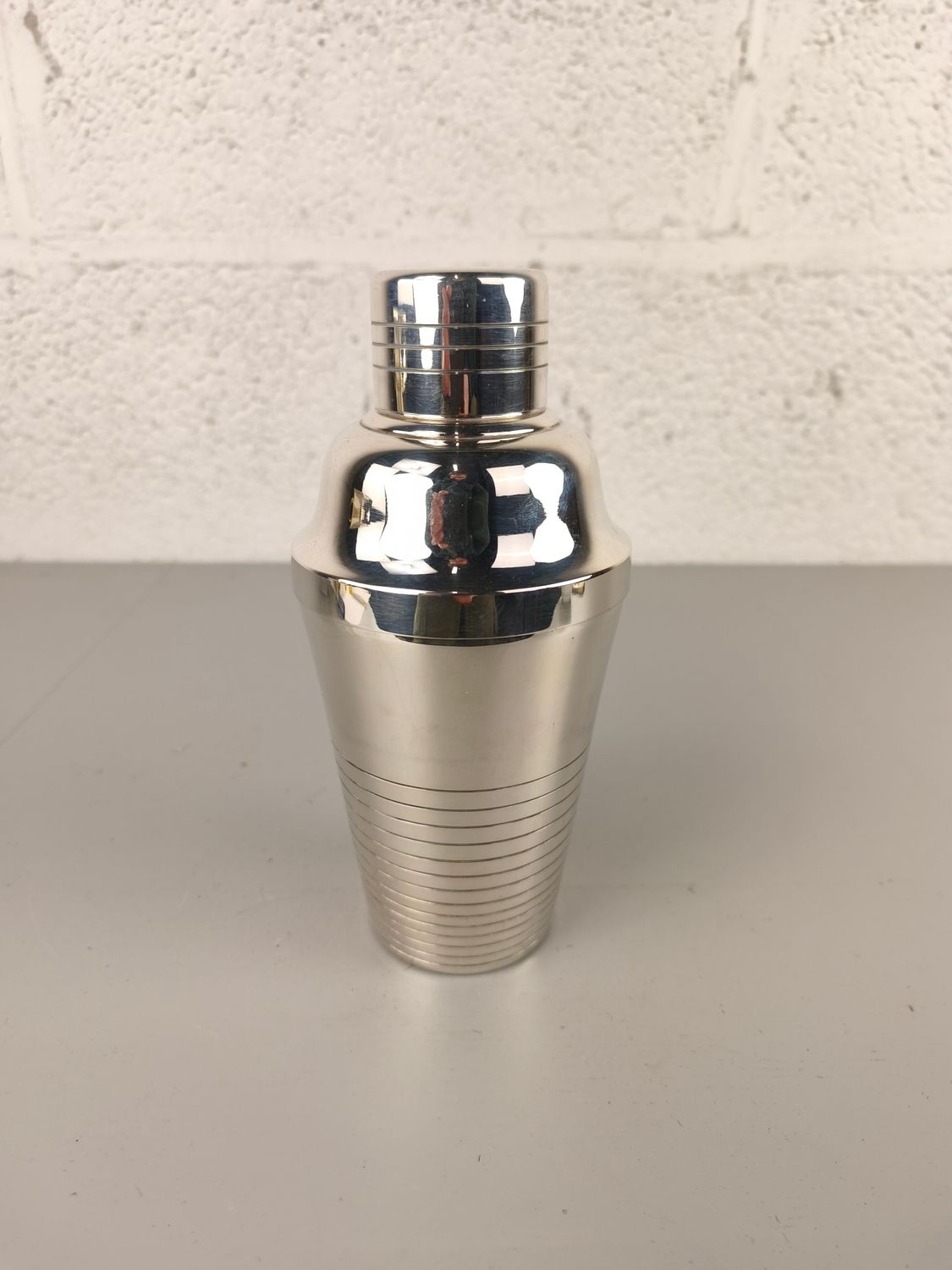 Silver-plated cocktail shaker
