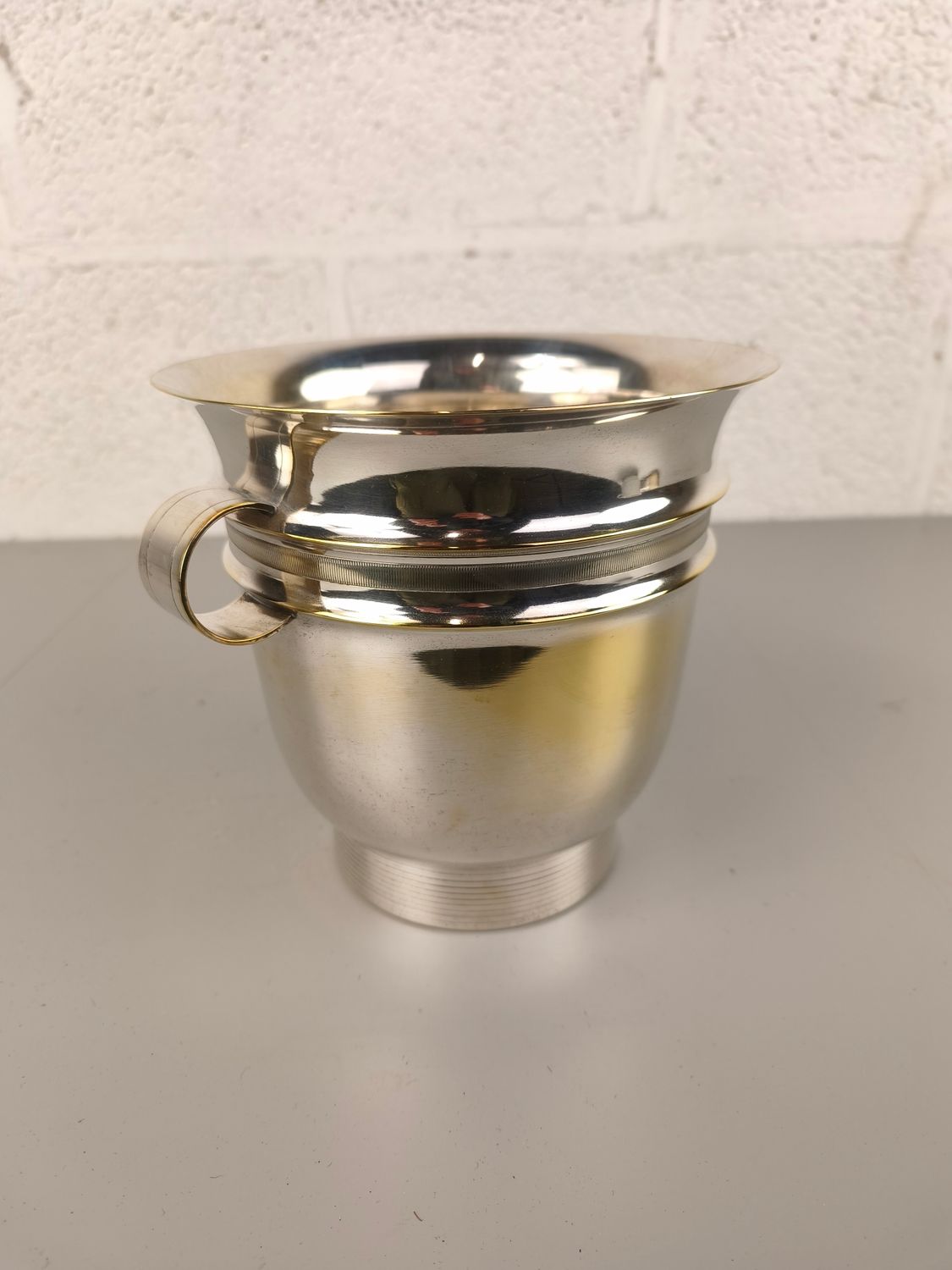 Silver-plated ice bucket