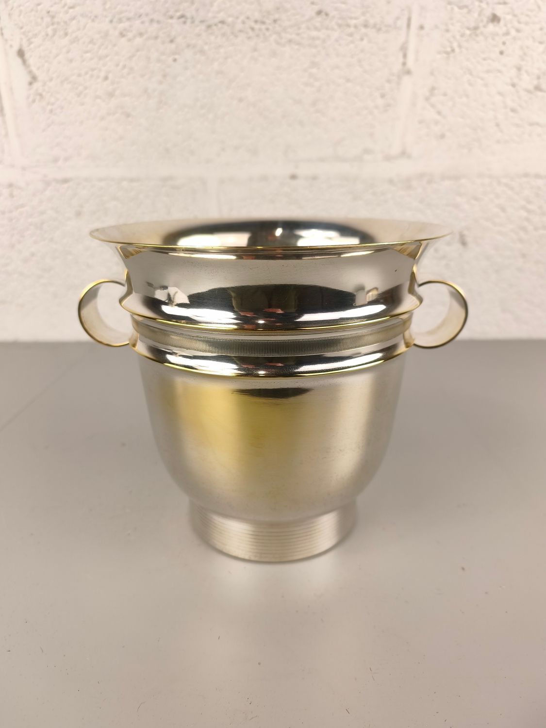 Silver-plated ice bucket