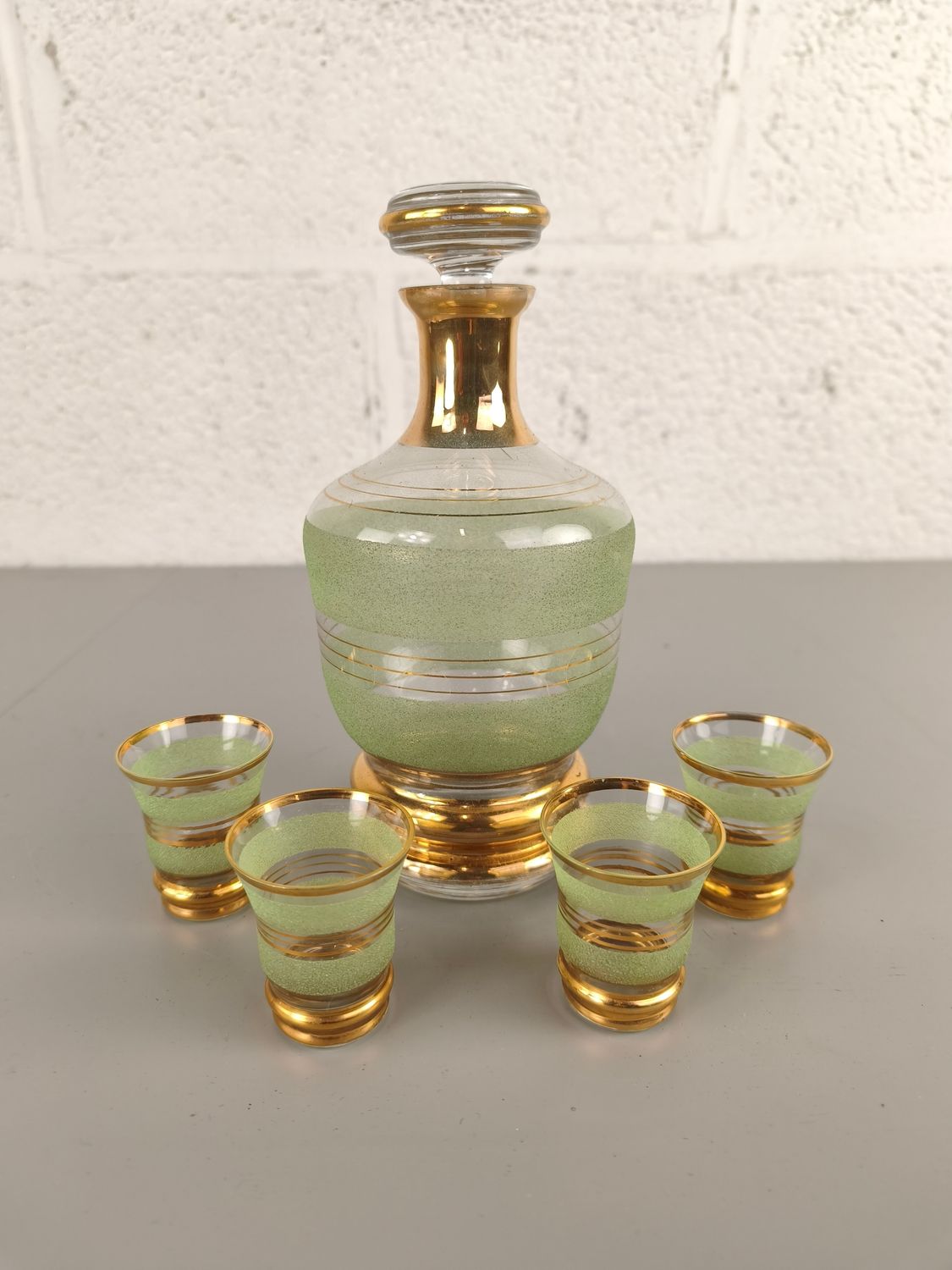 Vintage glass decanter