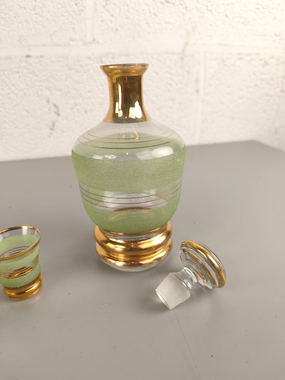 Vintage glass decanter