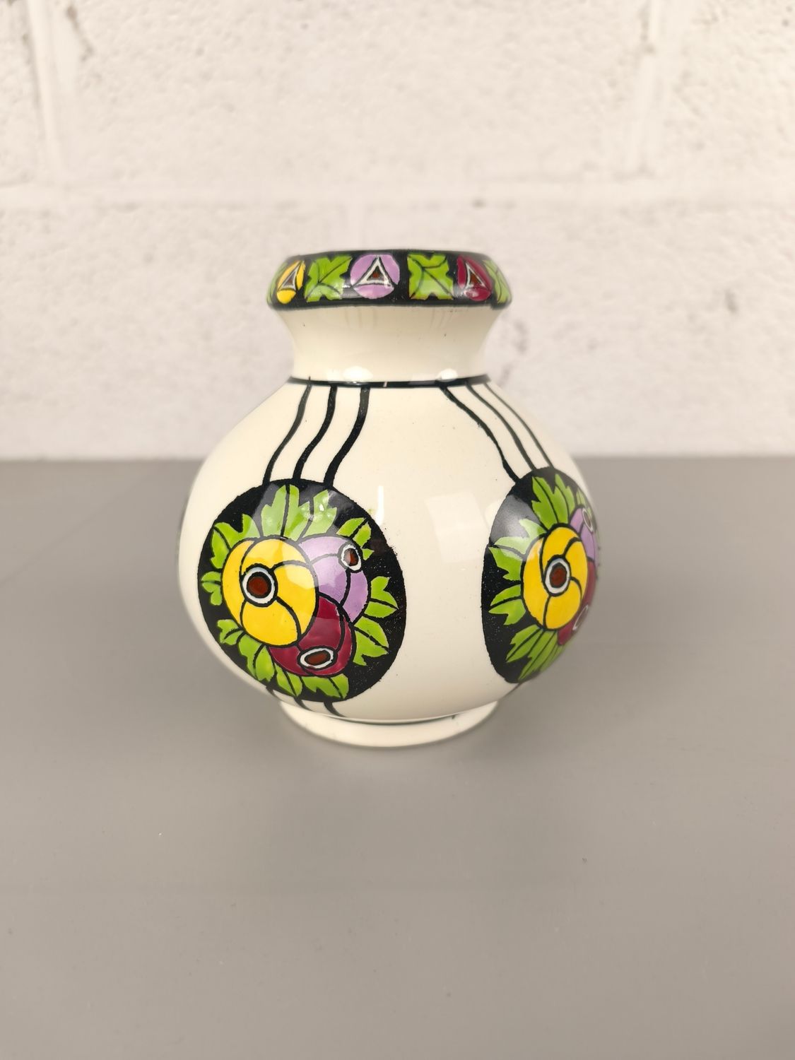 Art deco vase by Charles Catteau for Boch Keramis