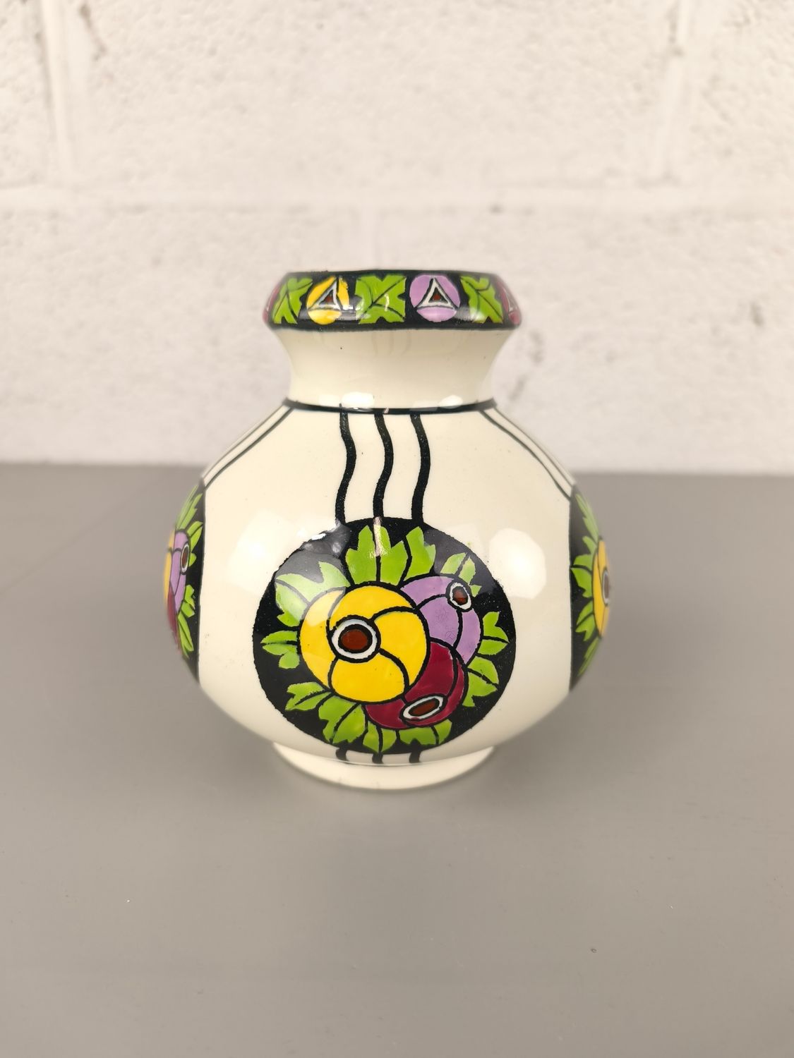 Art deco vase by Charles Catteau for Boch Keramis