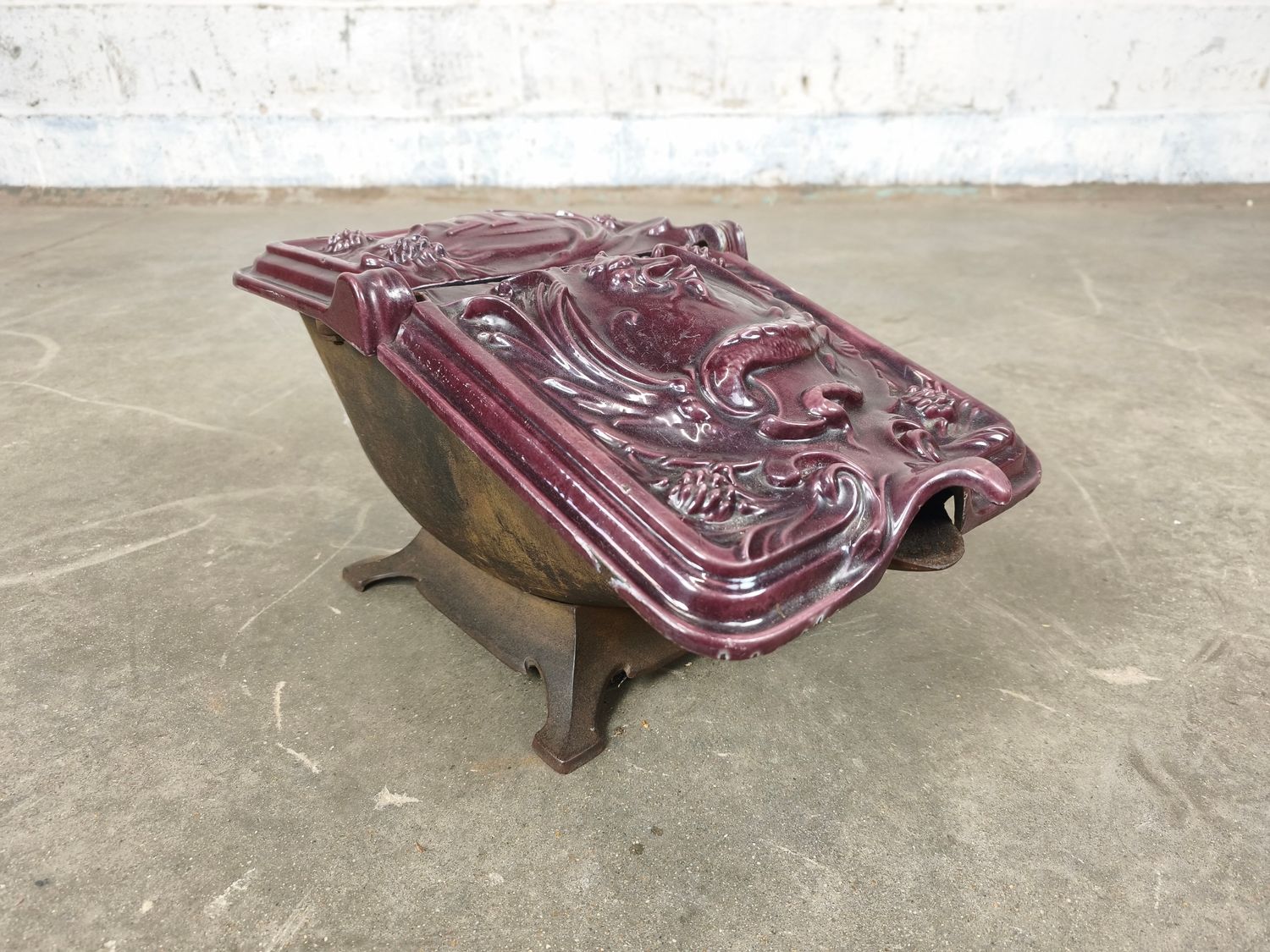 Antique coal scuttle