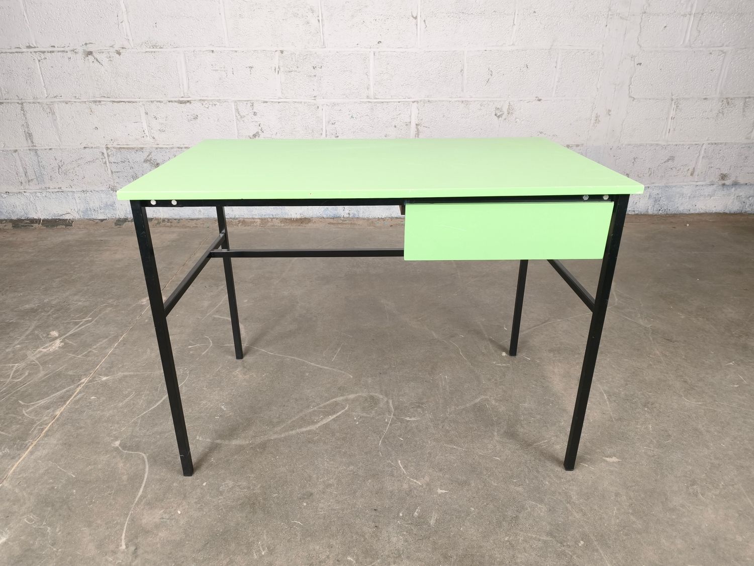 Vintage light green desk