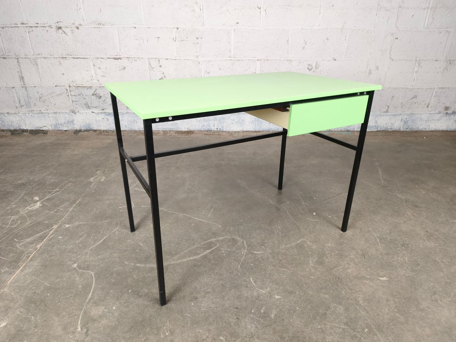 Vintage light green desk