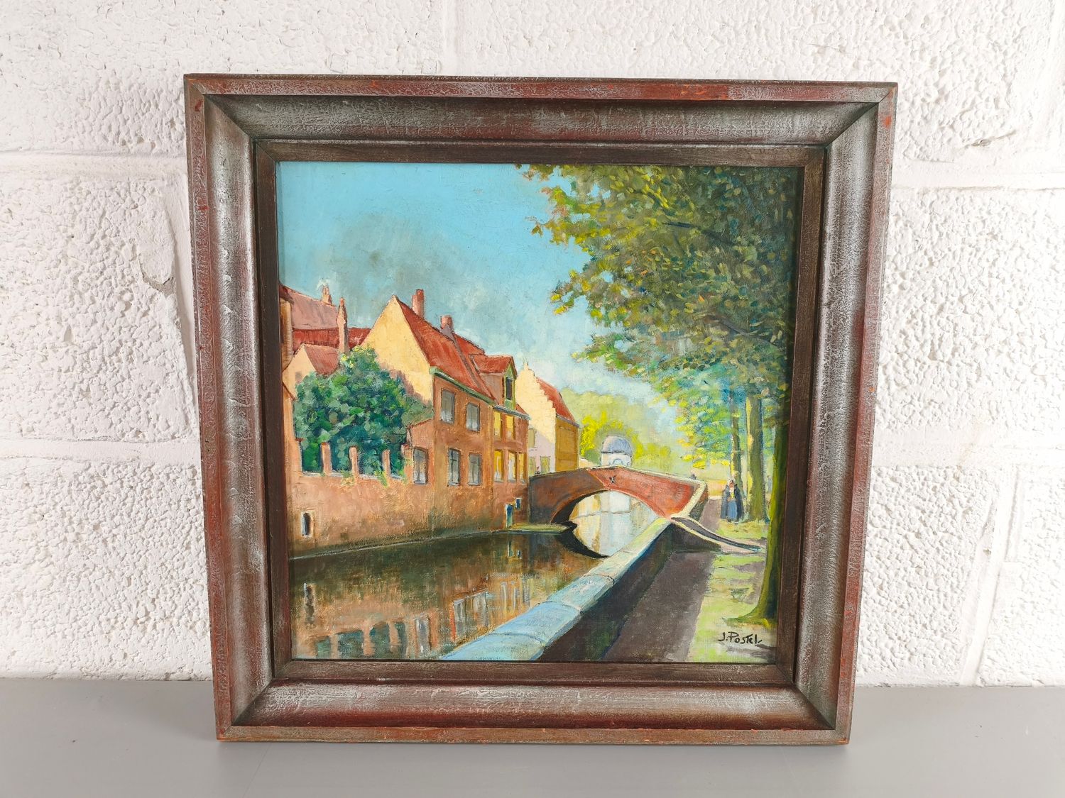 Jules Postel - Painting of Bruges