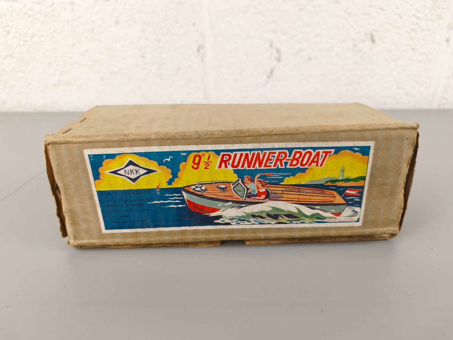 Wooden toy boat NKK Japan