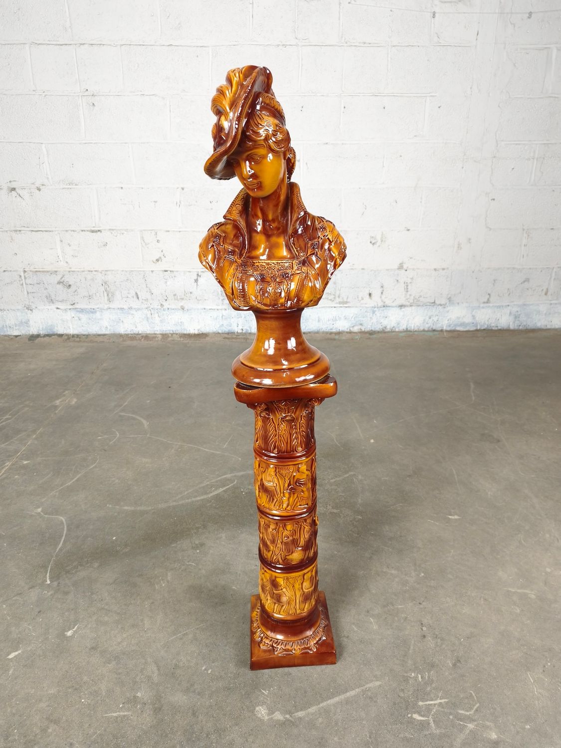 Porcelain bust on a base