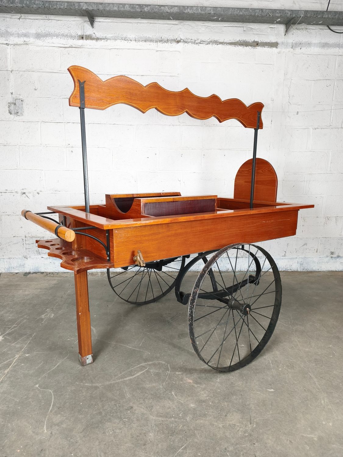 Large wooden herring cart / market cart