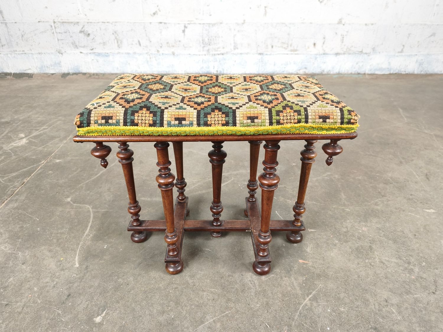Small antique Louis XIII stool