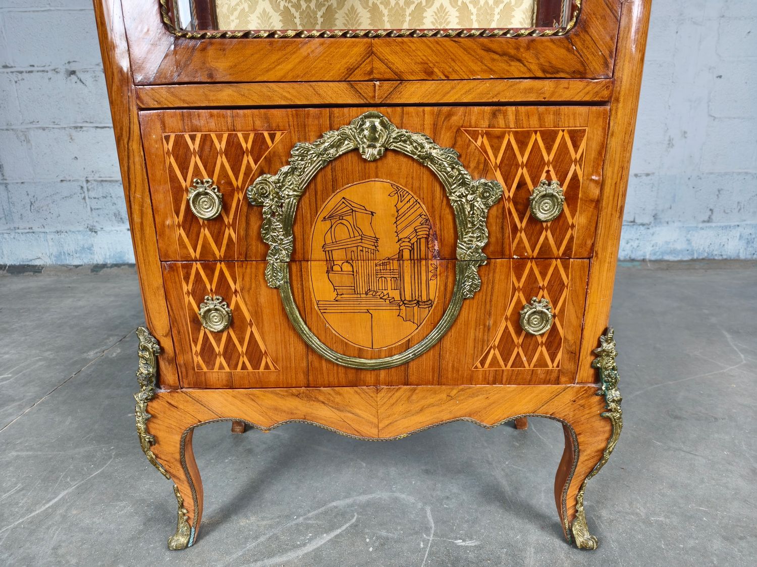 Louis XV style display cabinet