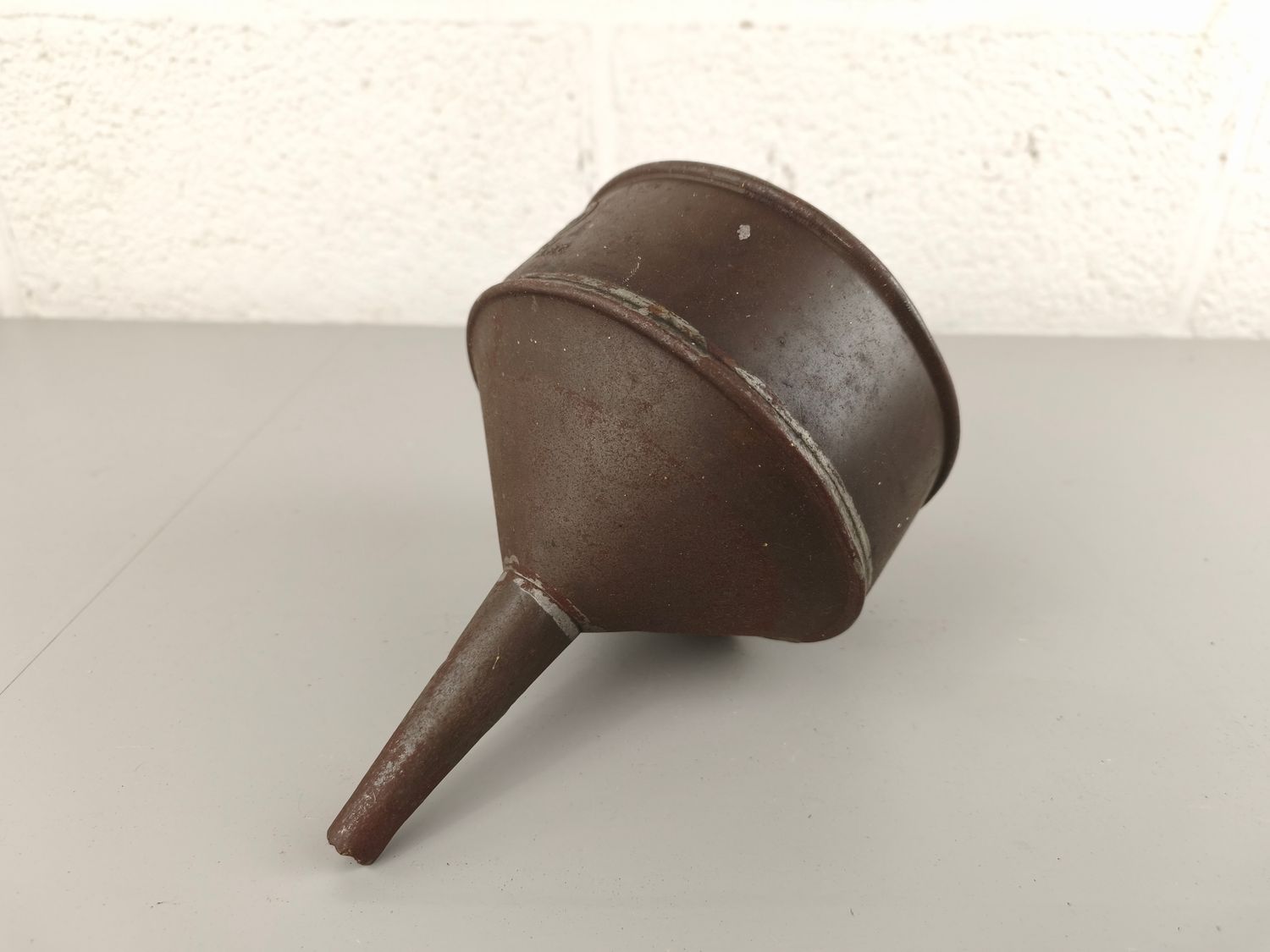 Metal funnel from the brand ESSO