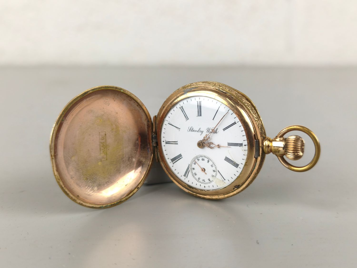 Gold-plated hunter pocketwatch