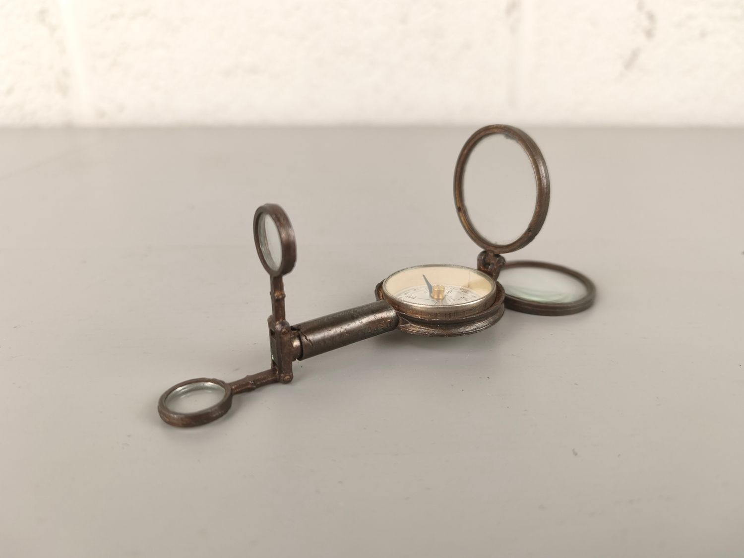 Compass, binoculars &amp; mirror