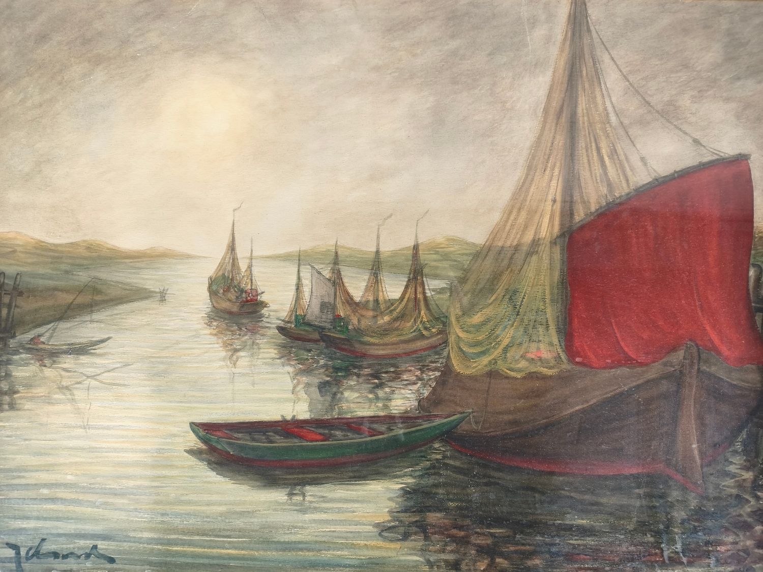 Theo Idserda - aquarel - Nieuwpoort
