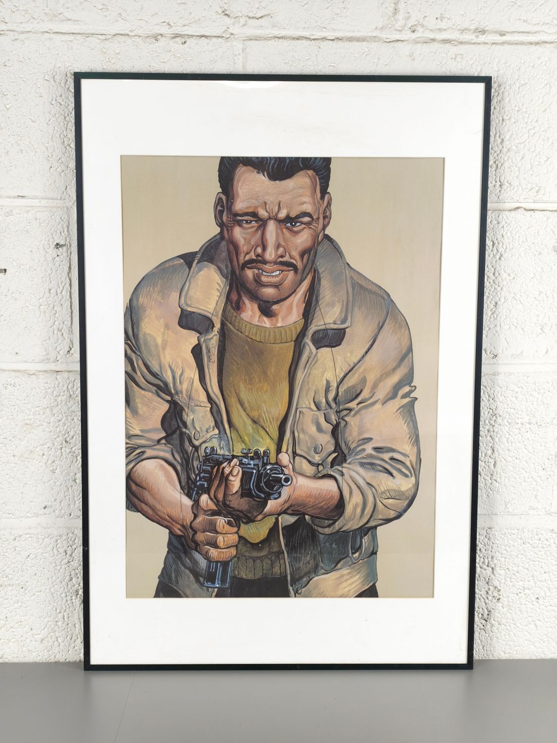 Vintage shooting target poster by Malik