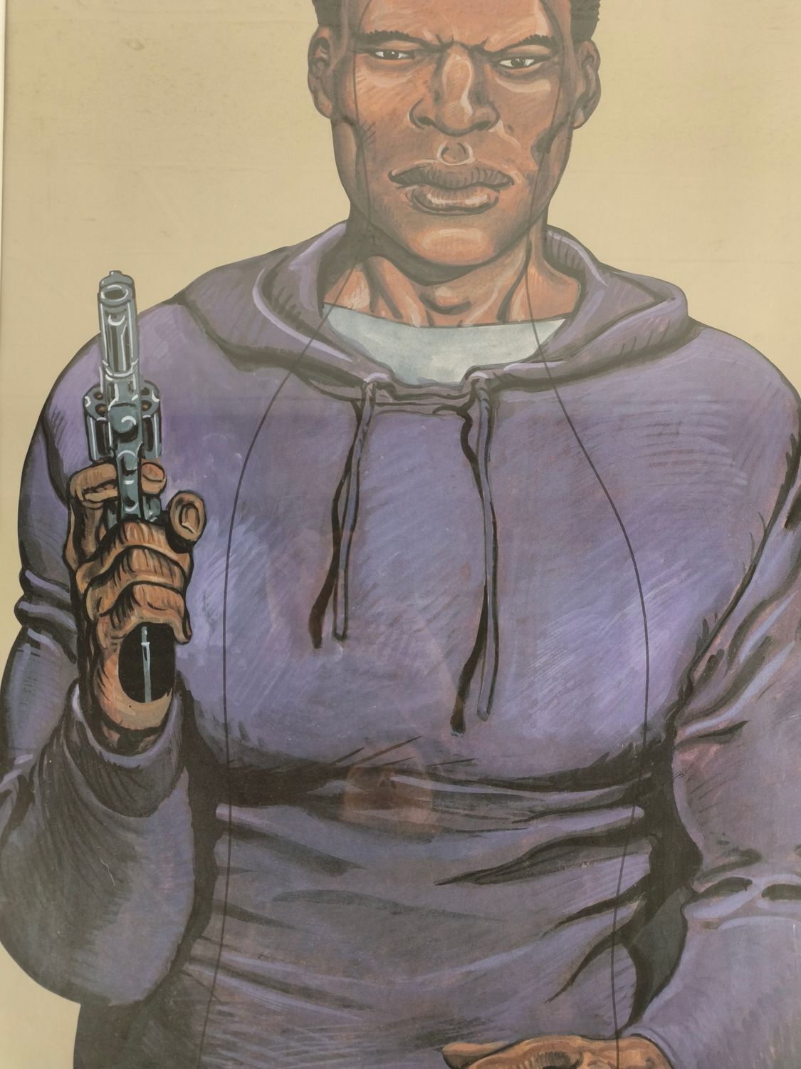 Vintage shooting target poster by Malik