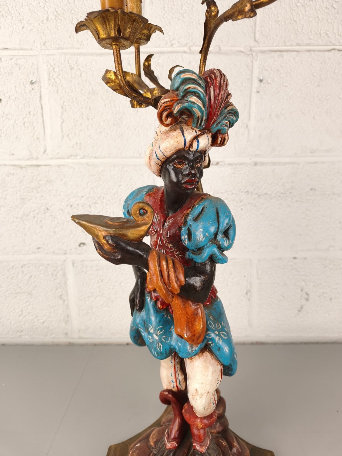 Blackamoor table lamp