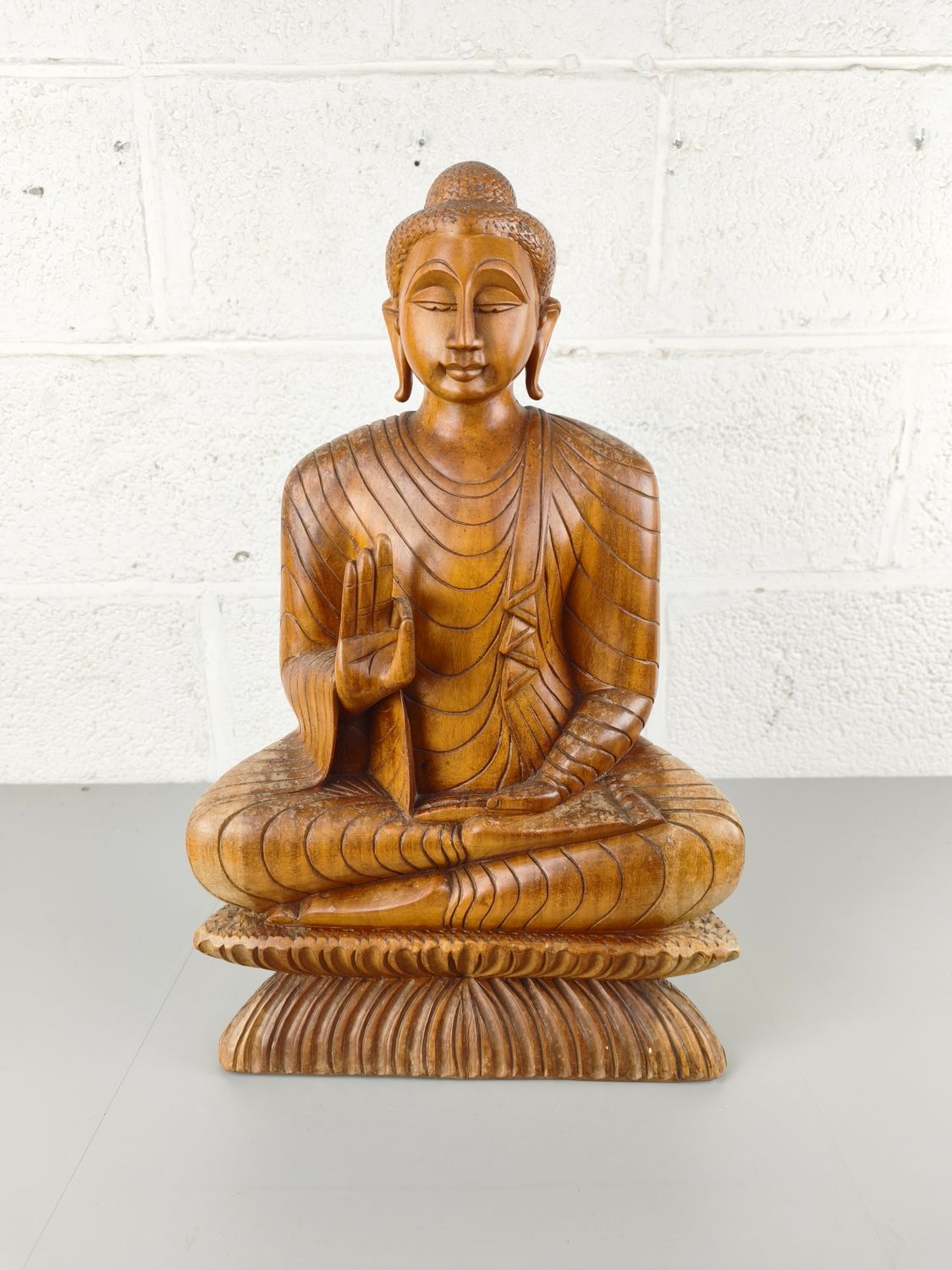 Wooden Buddha statue