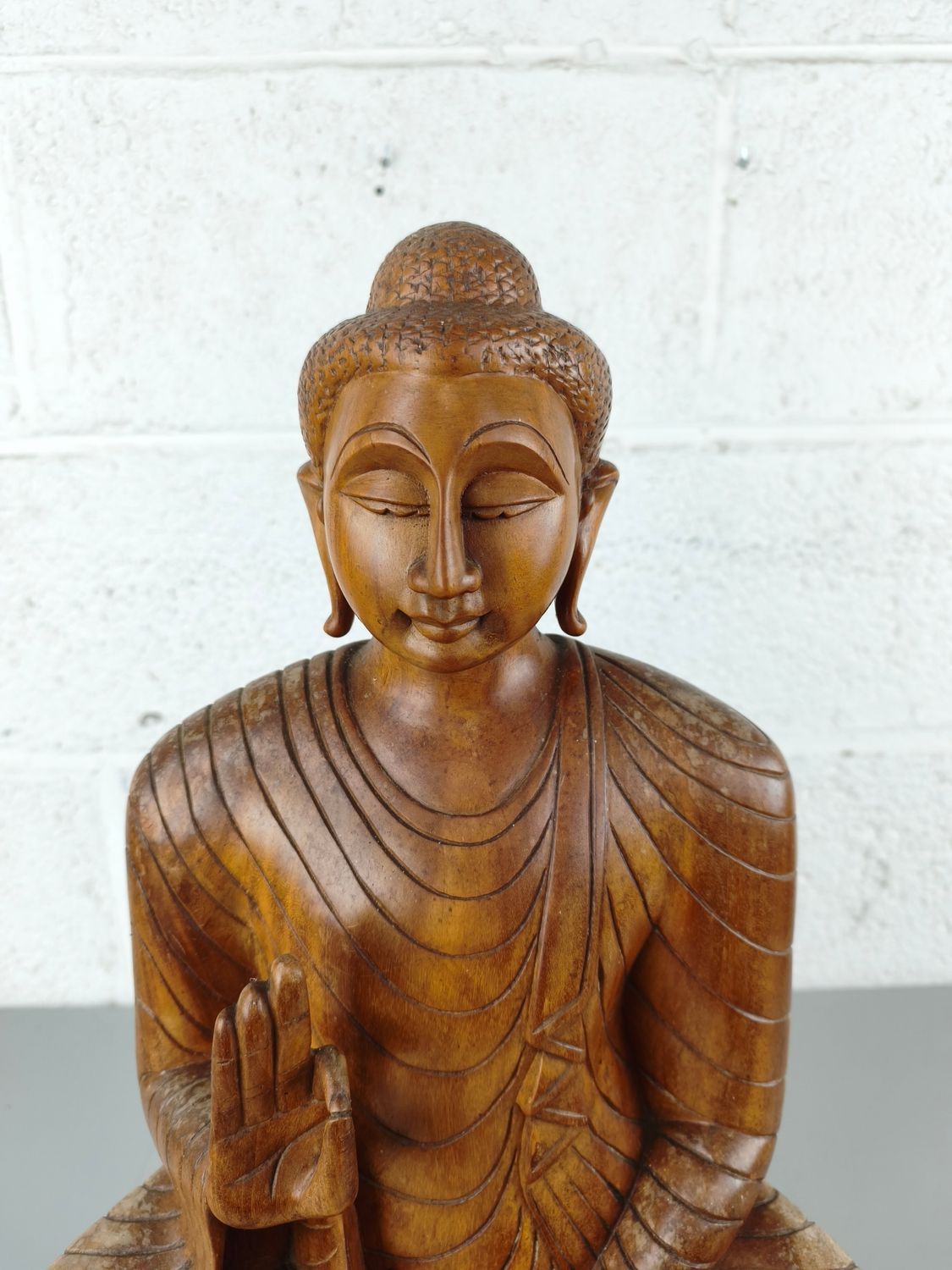 Wooden Buddha statue