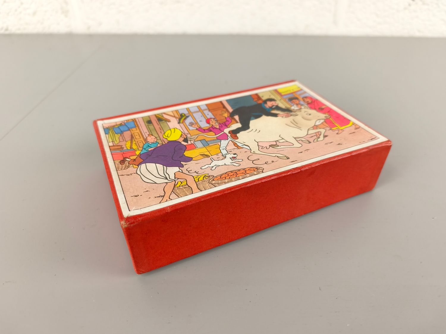 Old wooden Tintin puzzle
