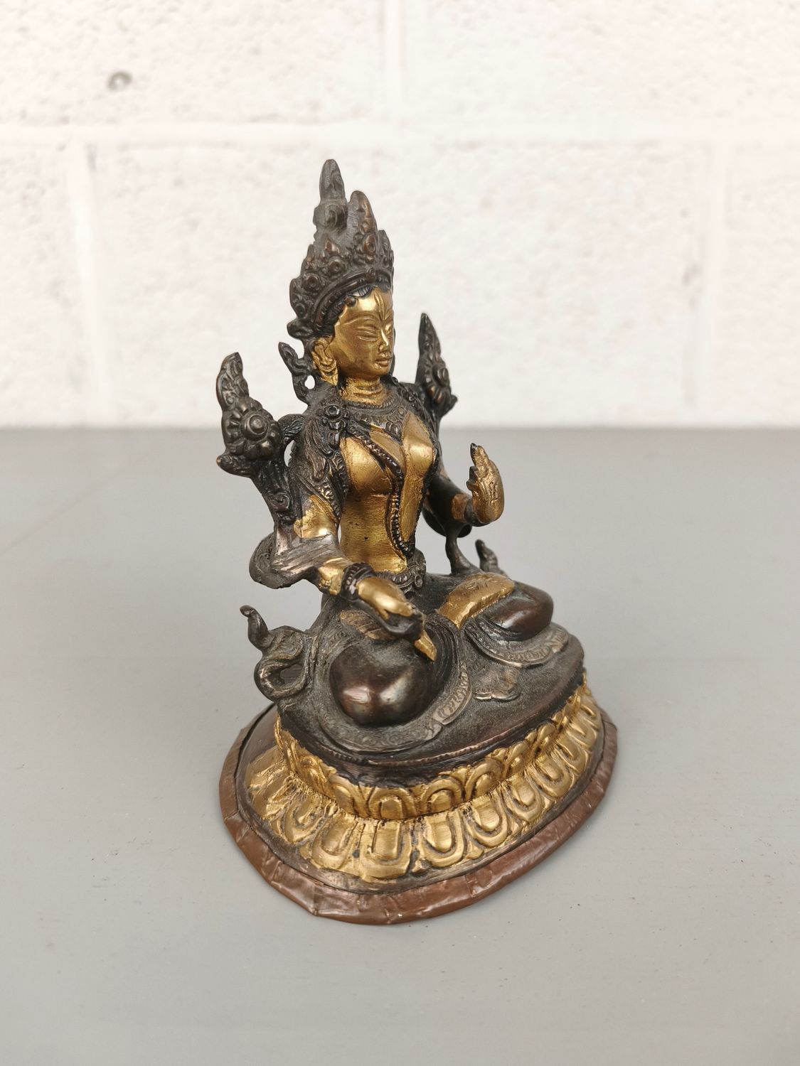 Bronze Buddha statue Tara