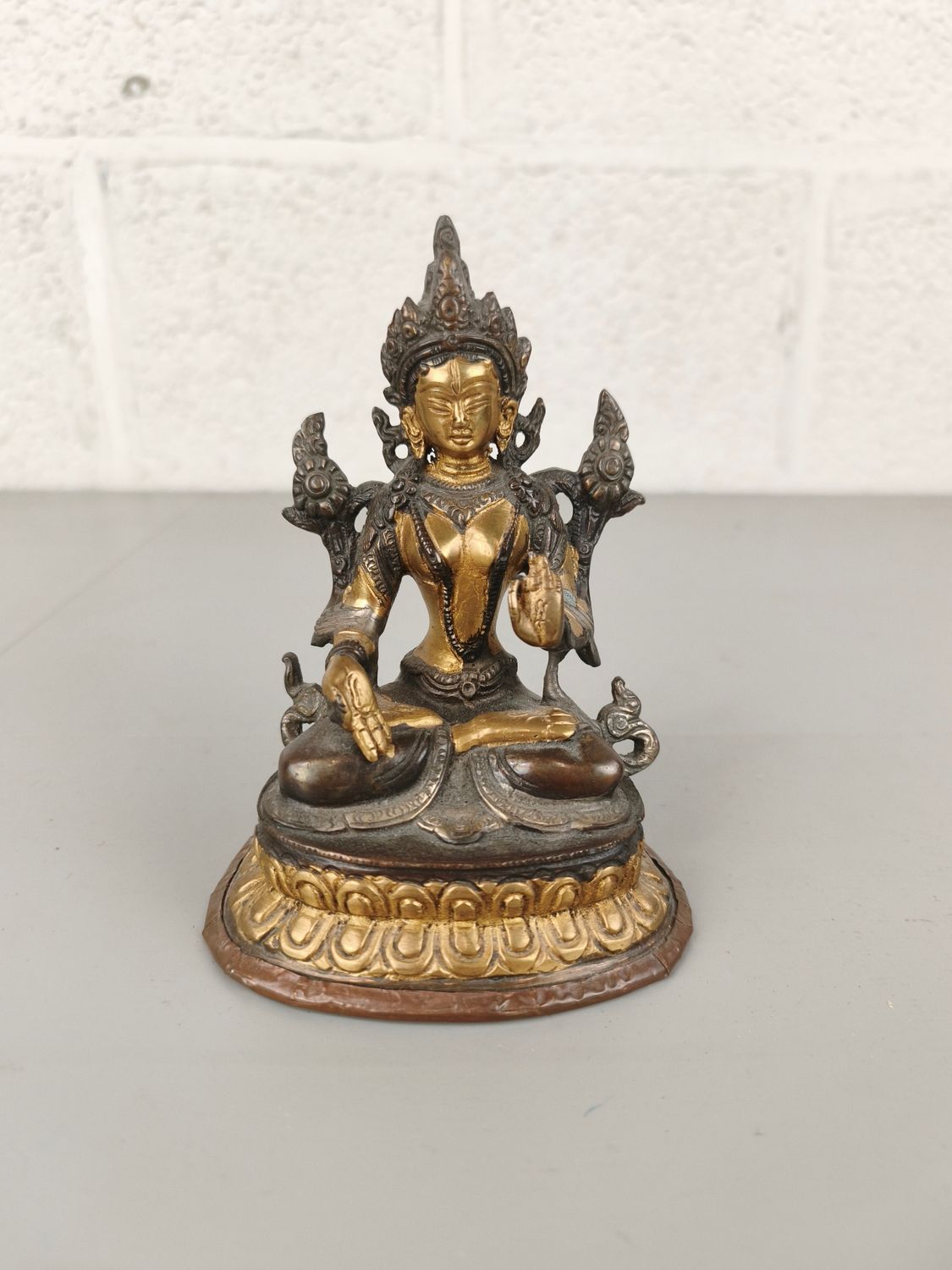 Bronze Buddha statue Tara