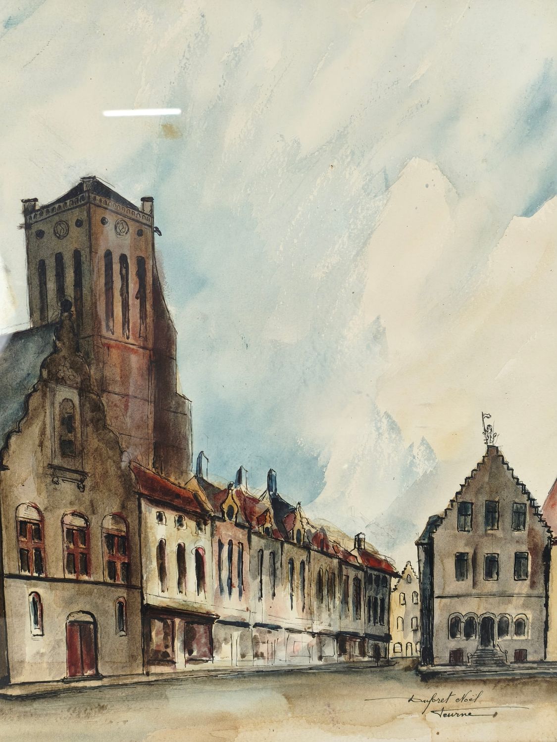 Noel Duforet - The market of Veurne