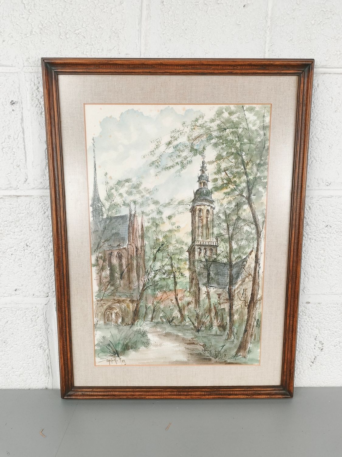 Georges Tahon - Watercolor - Newport center