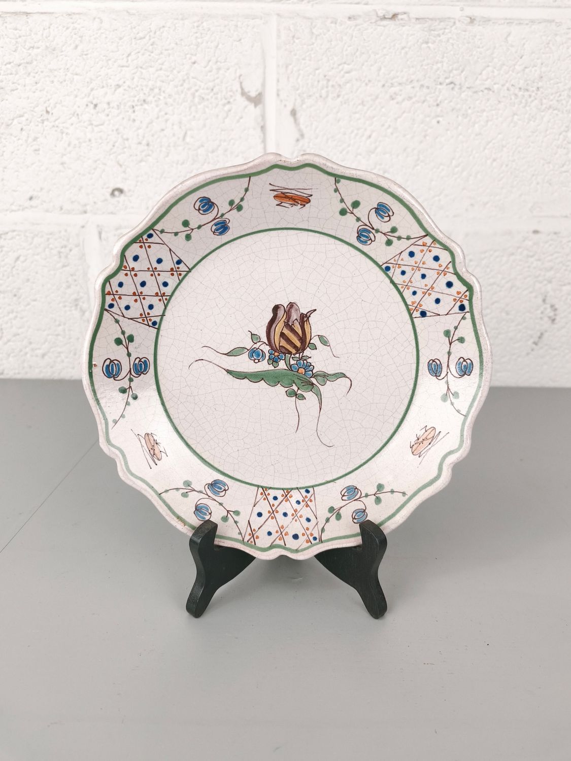Antique plate Malicorne