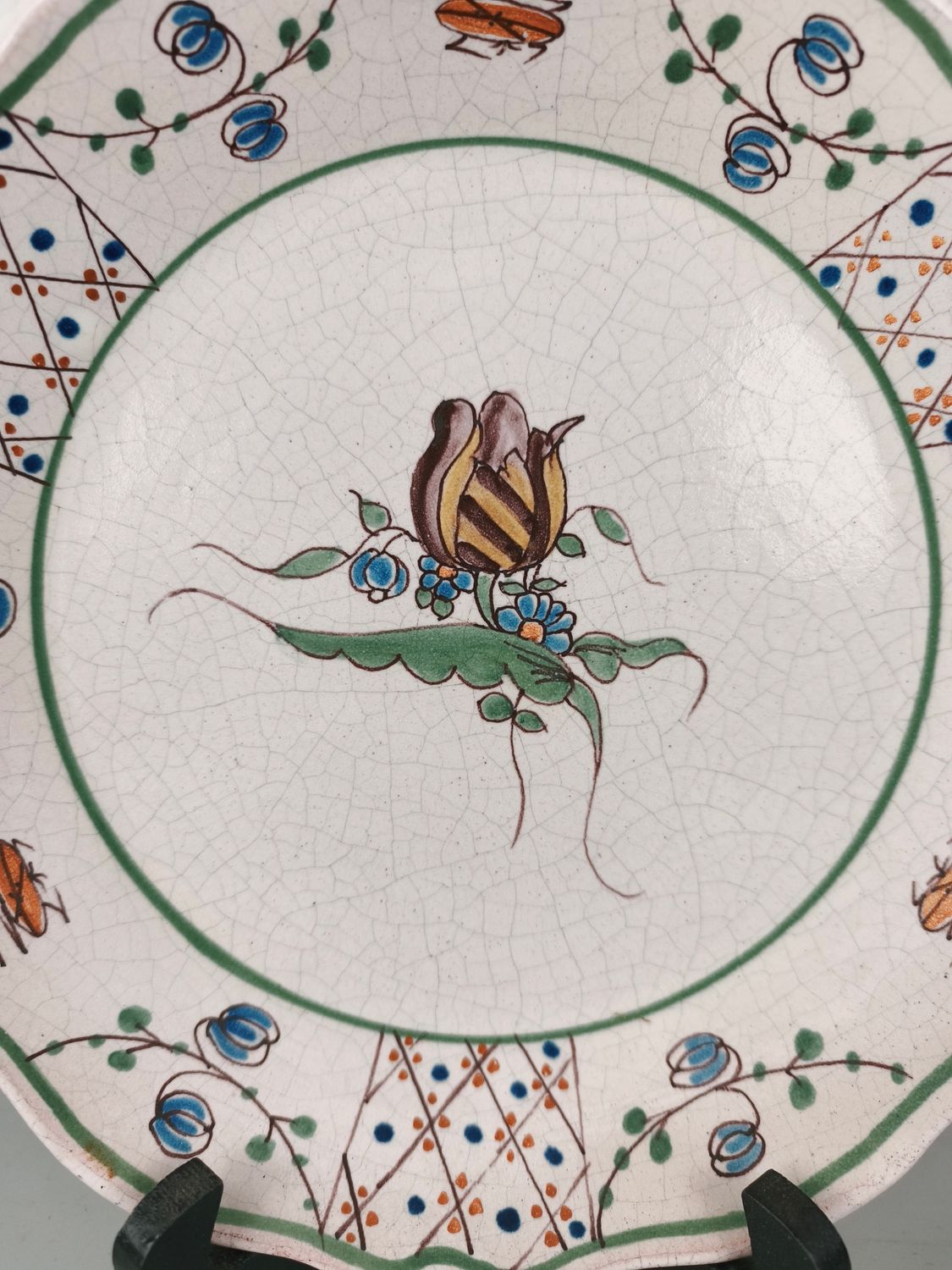 Antique plate Malicorne