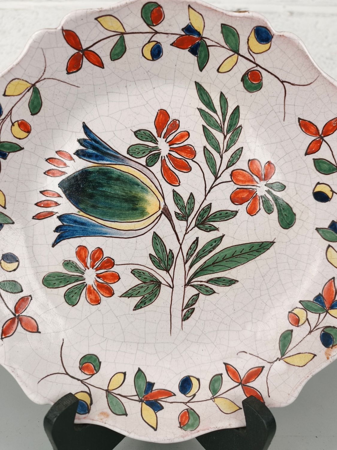 Antique plate Malicorne by Pouplard Beatrix