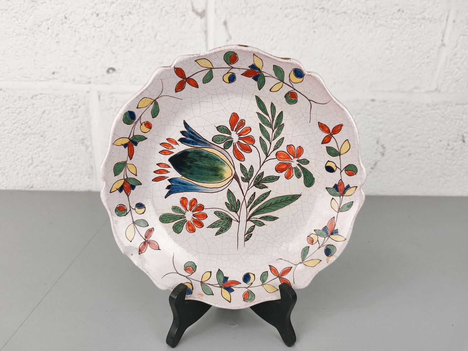 Antique plate Malicorne by Pouplard Beatrix
