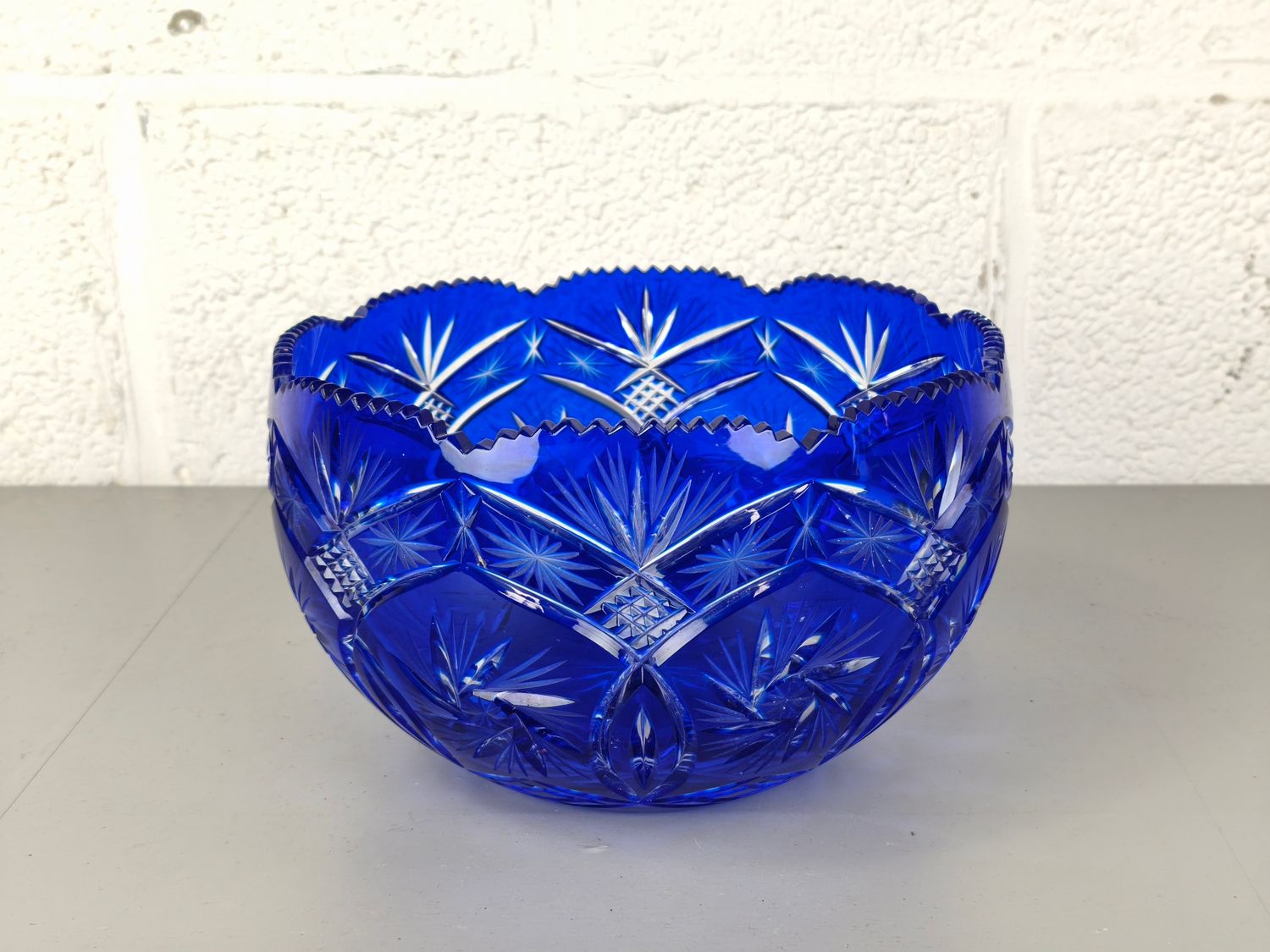 Bohemian crystal bowl