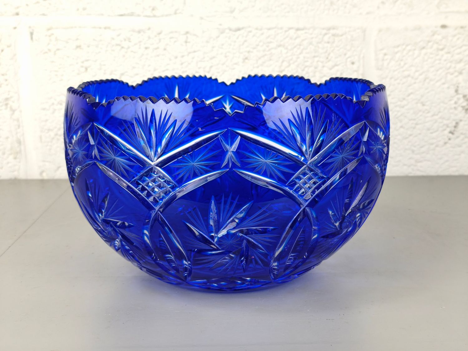 Bohemian crystal bowl