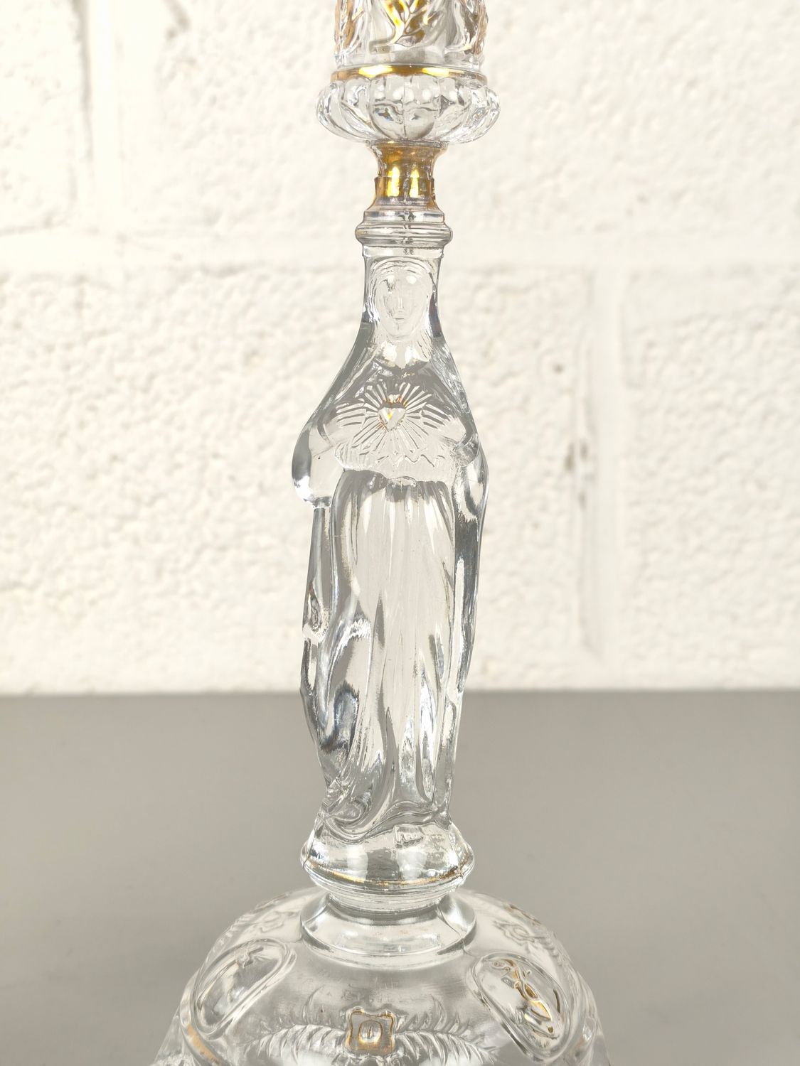 Pair of Val Saint Lambert candlesticks