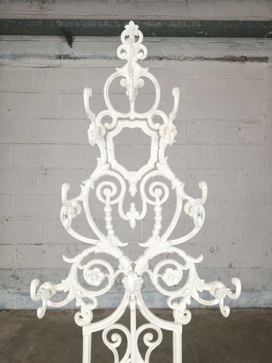 Antique wall coat rack