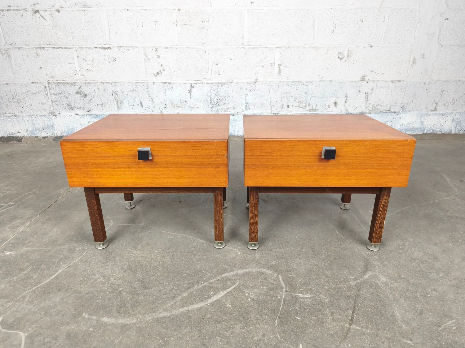 Pair of vintage bedside tables